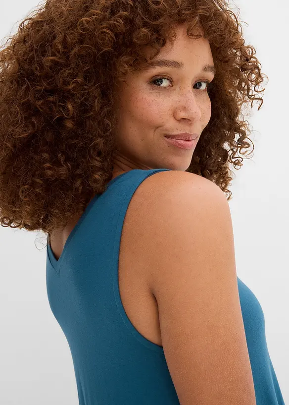 L&aring;ngt linne i viskosmix, bonprix