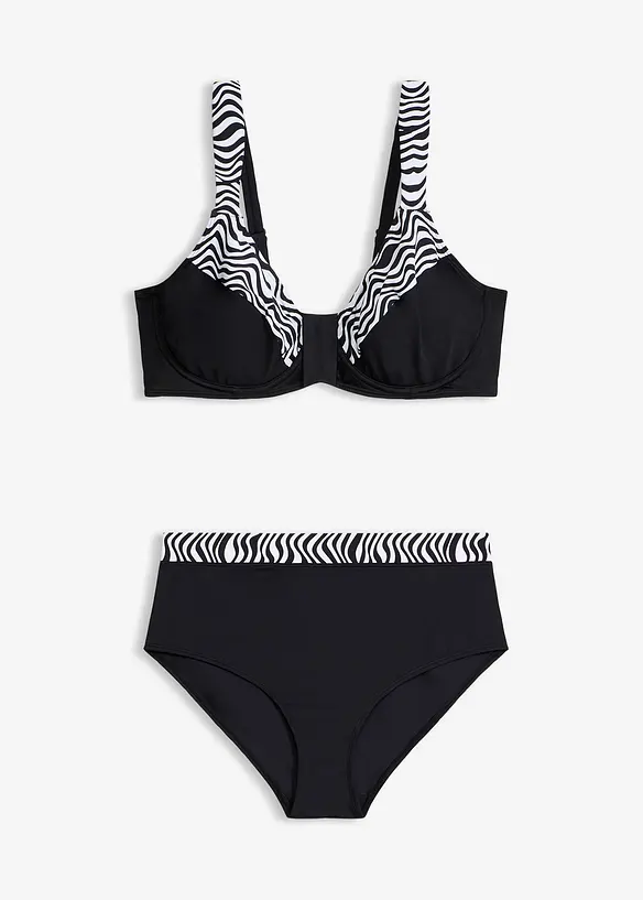 Minimizer-bikini med vadderade axelband (2 delar), bonprix