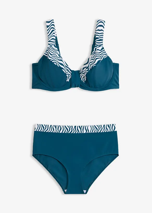 Minimizer-bikini med vadderade axelband (2 delar), bonprix