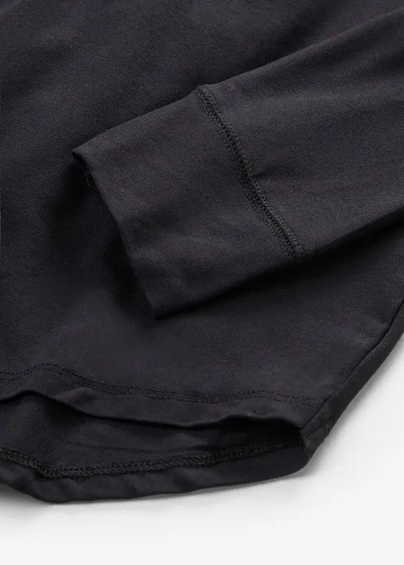 L&aring;ng topp av viskos, l&aring;ng&auml;rmad, bonprix