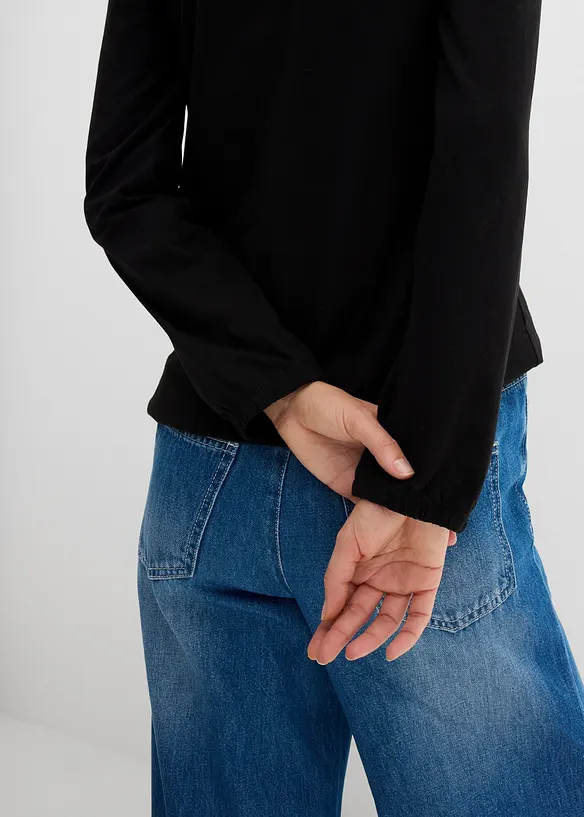 L&aring;ng&auml;rmad bomullstopp med res&aring;r, bonprix