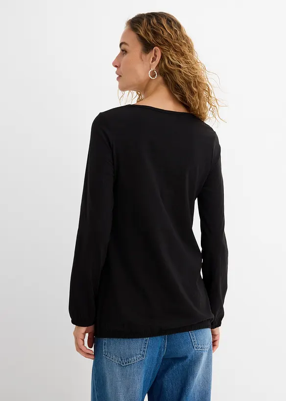 L&aring;ng&auml;rmad bomullstopp med res&aring;r, bonprix