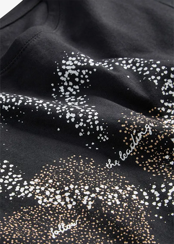 Topp i ekologisk bomull med hj&auml;rtmotiv, bonprix