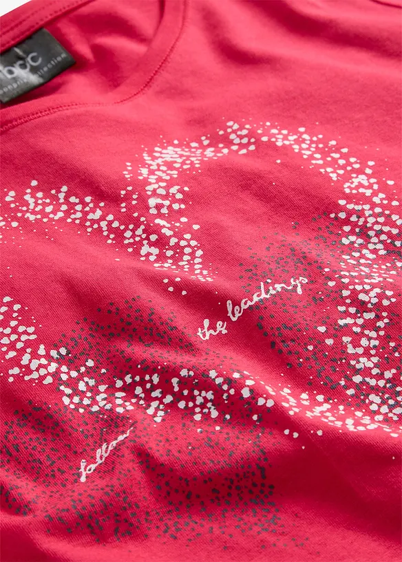 Topp i ekologisk bomull med hj&auml;rtmotiv, bonprix