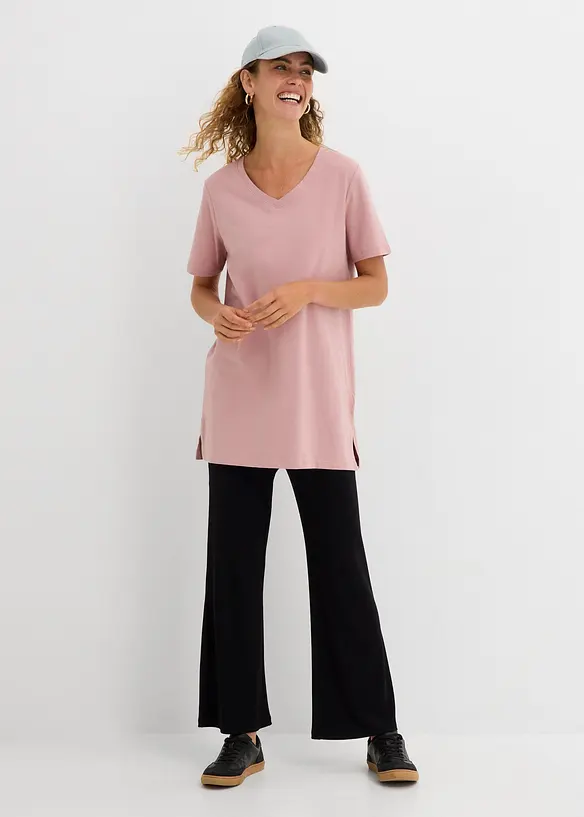 L&aring;ng topp med V-ringning (2-pack), bonprix