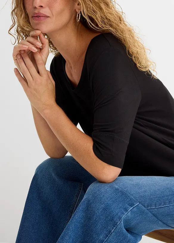 Topp i mjuk viskosmix, bonprix