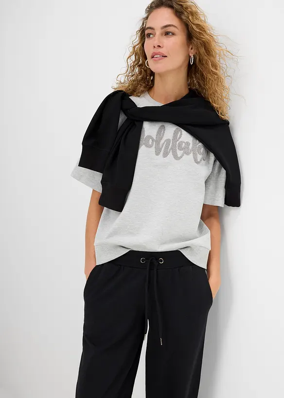 Joggingbyxa med elastisk midja, bonprix