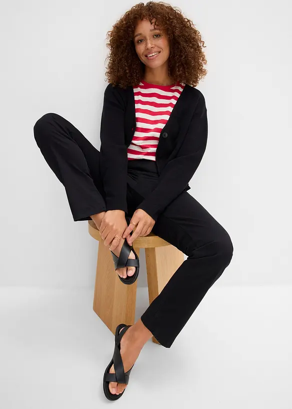 Twillbyxa av elastisk bomullsmix, bonprix