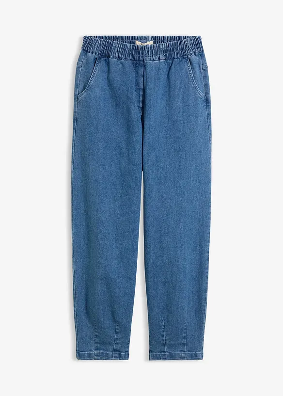 Mom Jeans High Waist, med bekv&auml;m midja, bonprix