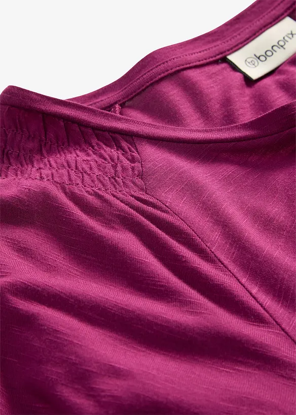 Topp i flamgarn med ving&auml;rmar, bonprix