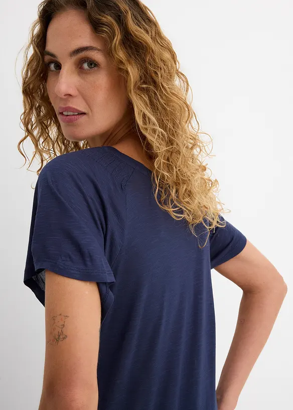 Topp i flamgarn med ving&auml;rmar, bonprix