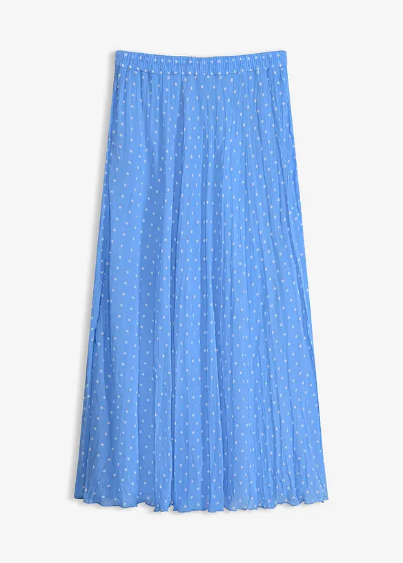 Chiffongkjol i krinklat material, bonprix