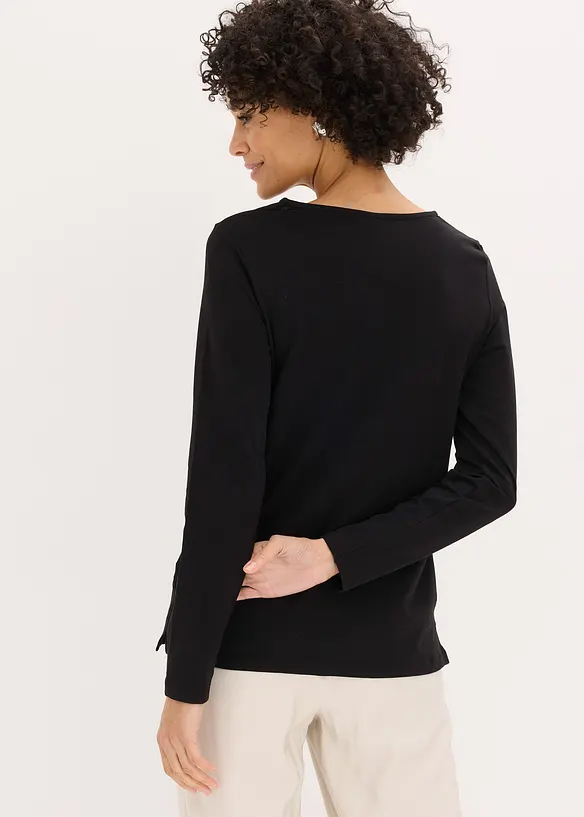 L&aring;ng&auml;rmad topp med &ouml;ljetter, bonprix