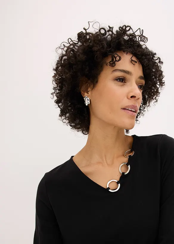 L&aring;ng&auml;rmad topp med &ouml;ljetter, bonprix