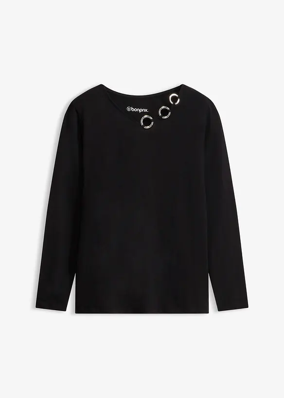 L&aring;ng&auml;rmad topp med &ouml;ljetter, bonprix