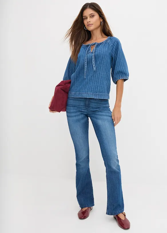 Stretch Bootcut Jeans Mid Waist, bonprix