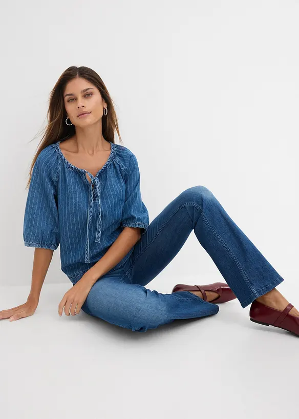 Stretch Bootcut Jeans Mid Waist, bonprix