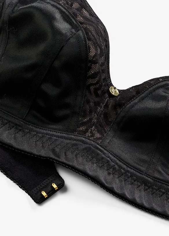 Bralette utan bygel, med skir spets, bonprix