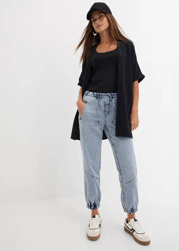 Jeggings med stretch, Mid Waist, bonprix