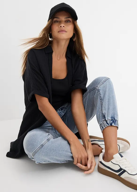 Jeggings med stretch, Mid Waist, bonprix