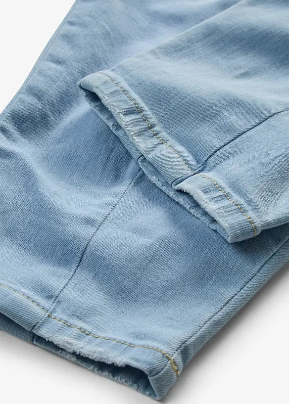 Barreljeans, High Waist, ekologisk bomull, bonprix