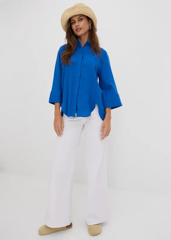 Wide Leg jeans, Mid Waist, Stretch, bonprix