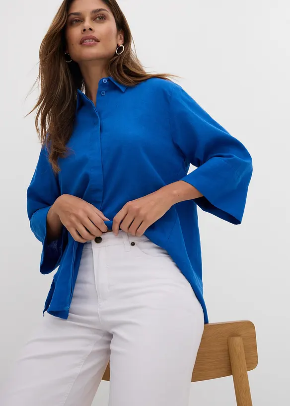 Wide Leg jeans, Mid Waist, Stretch, bonprix