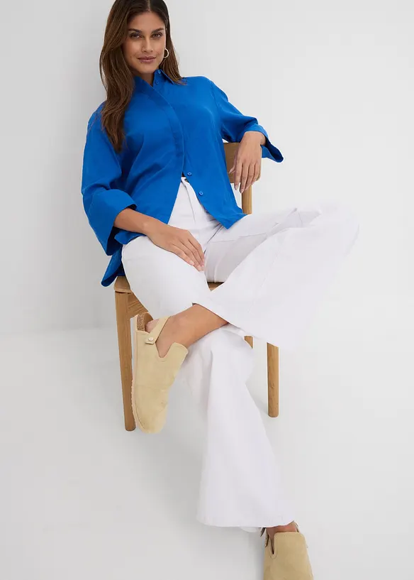 Wide Leg jeans, Mid Waist, Stretch, bonprix