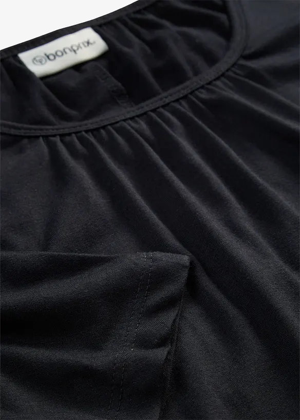 Oversizetopp i materialmix, bonprix