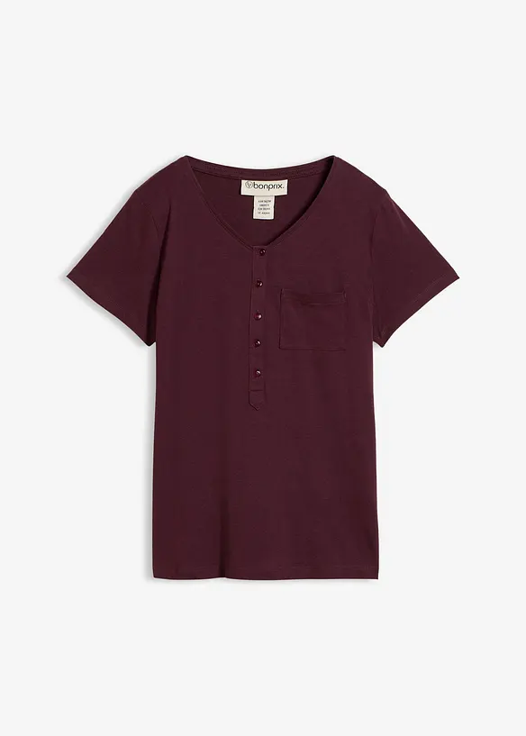 T-shirt i bomull och viskos, bonprix