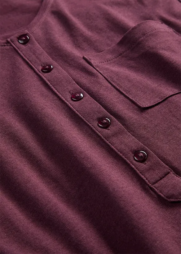 T-shirt i bomull och viskos, bonprix