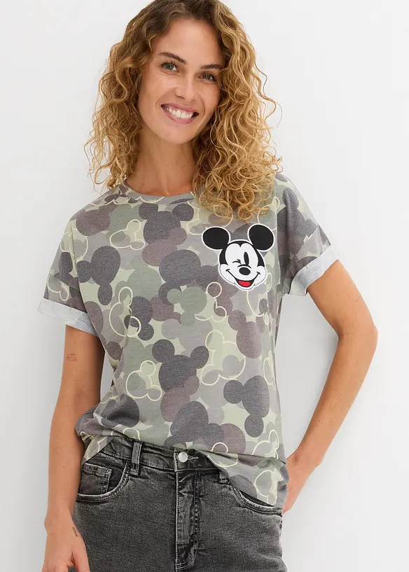 Kamouflagem&ouml;nstrad T-shirt med Musse Pigg, Disney