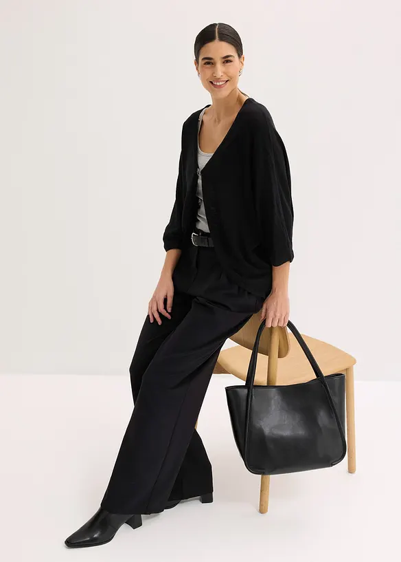 Tunn bomullscardigan, bonprix