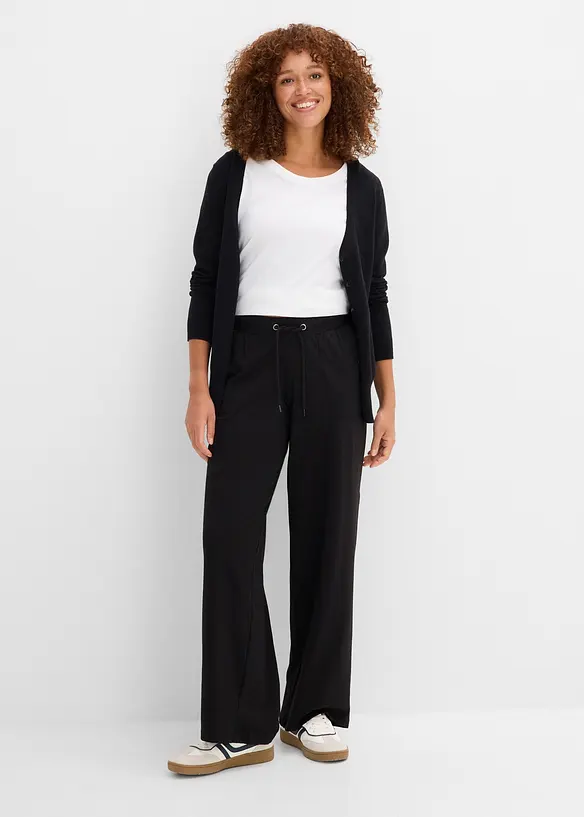 Vid joggingbyxa i bomull, bonprix