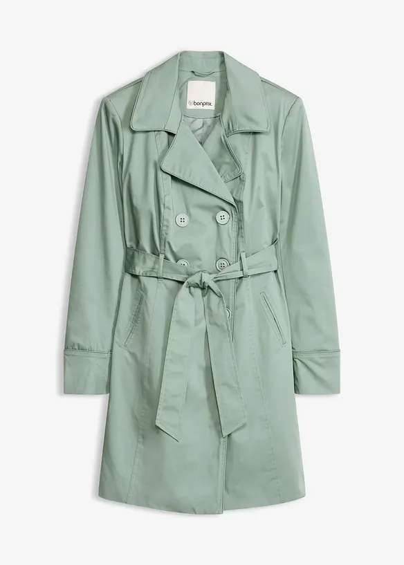 Trenchcoat av bomull, bonprix
