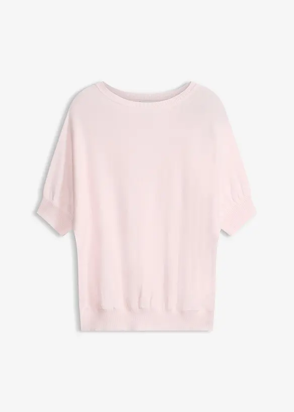 Finstickad tr&ouml;ja av bomullsmix, bonprix