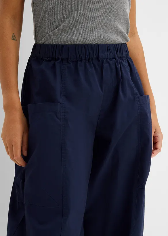 Twillbyxa av elastisk bomullsmix, bonprix