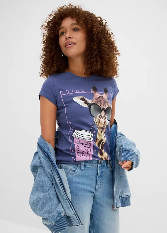 T-shirt med bomull, bonprix