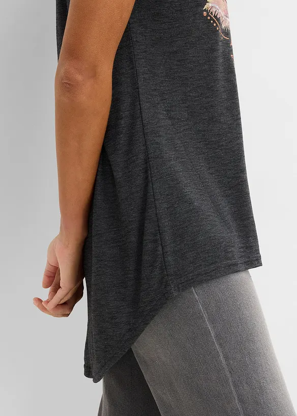 L&aring;ng T-shirt av mjuk viskosmix, bonprix