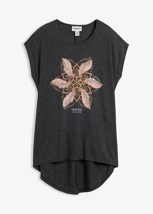 L&aring;ng T-shirt av mjuk viskosmix, bonprix