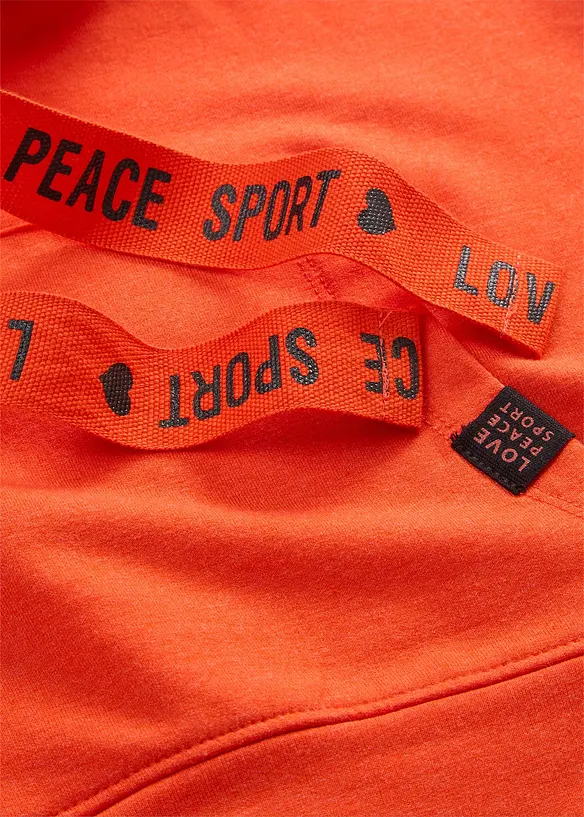 Sweatshirt med huva i mjuk viskosmix, bonprix