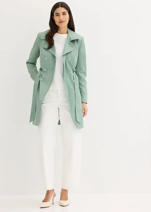 Trenchcoat av bomull, bonprix