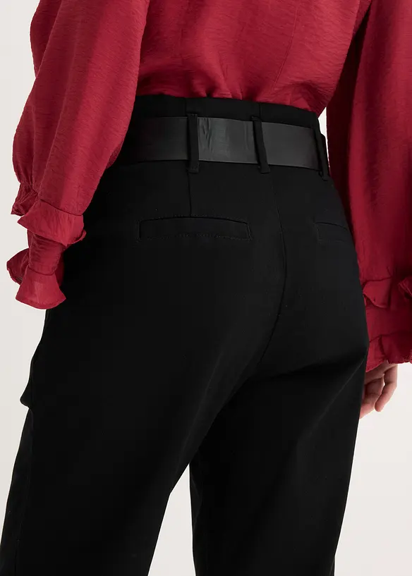 Byxa med gubbveck, av bomull, bonprix