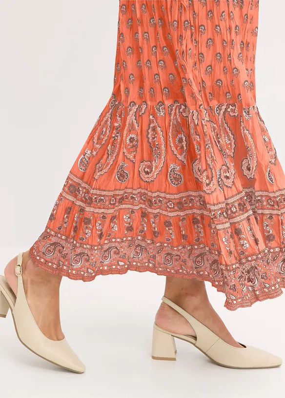 L&aring;ng kjol i bomull, bonprix