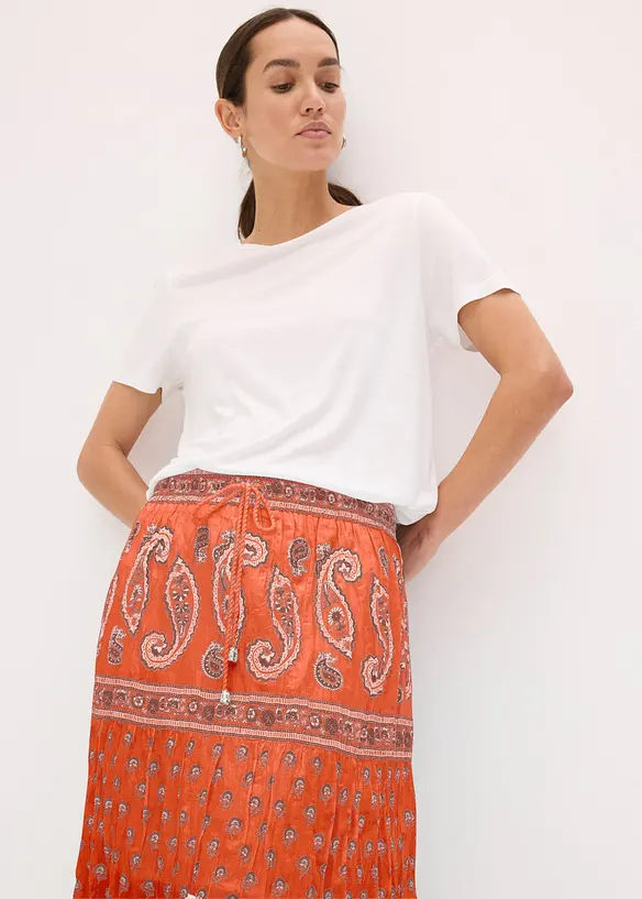 L&aring;ng kjol i bomull, bonprix