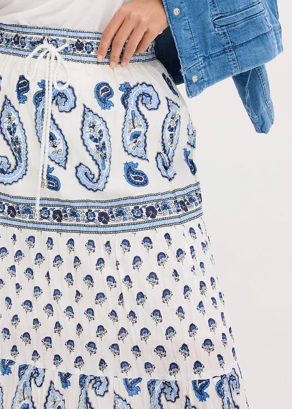 L&aring;ng kjol i bomull, bonprix