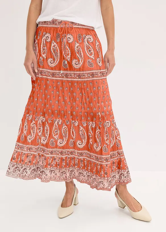 L&aring;ng kjol i bomull, bonprix