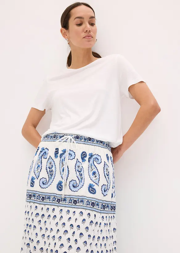 L&aring;ng kjol i bomull, bonprix