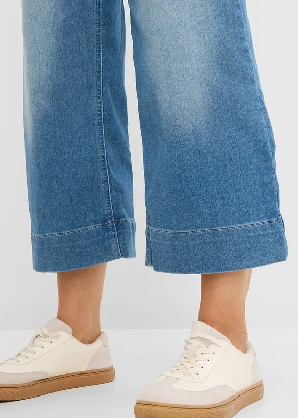 Extra mjuka 7/8-jeansculotter, bonprix