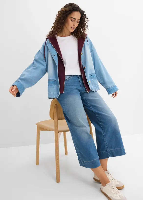 Extra mjuka 7/8-jeansculotter, bonprix